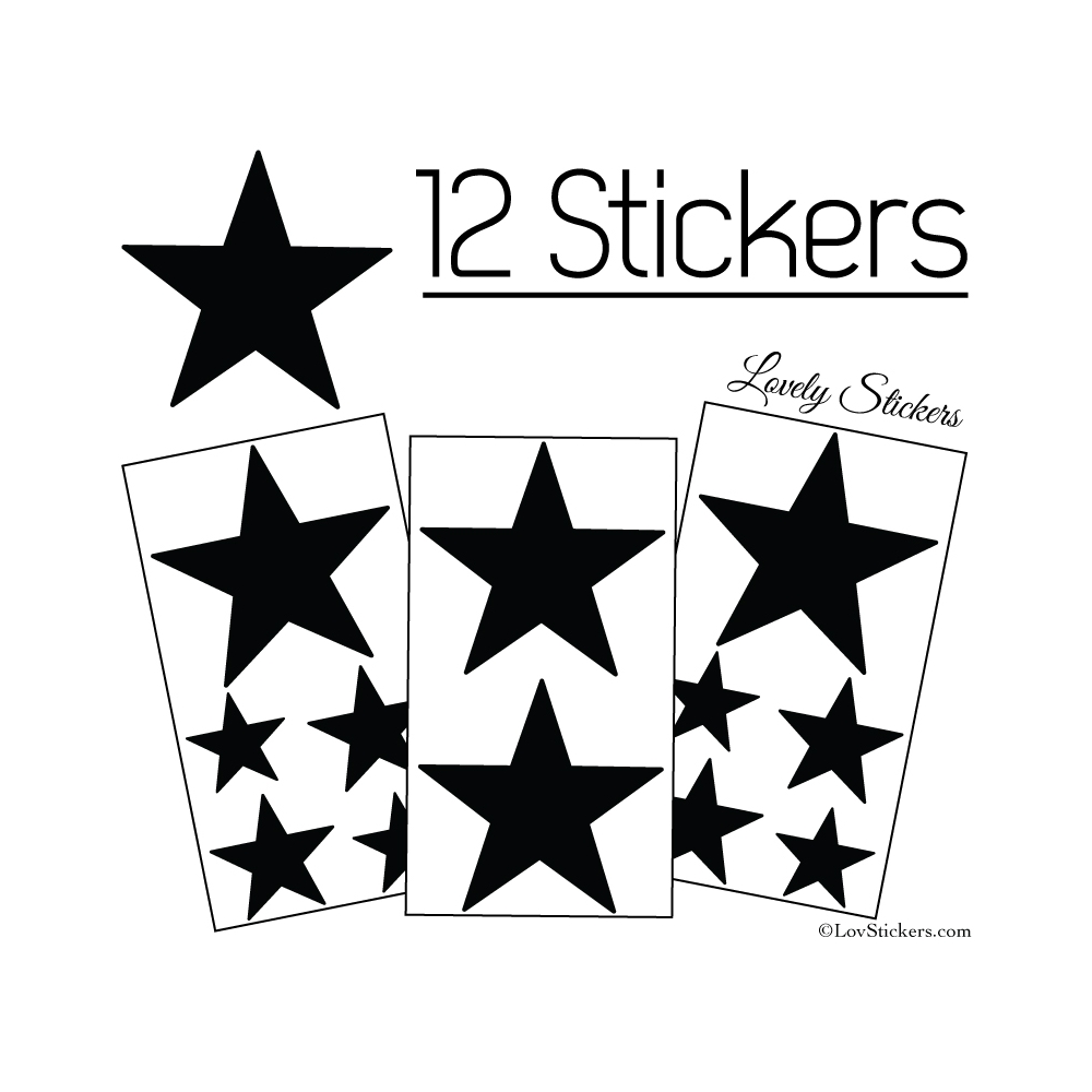 26 Stickers Etoiles Deco