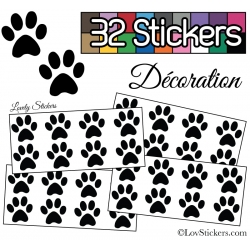 Stickers muraux pattes de chats et chatons par Décorécébo