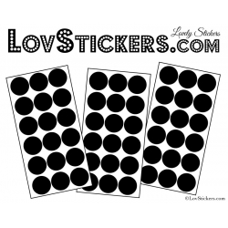 54 Stickers Ronds 3 cm - Autocollant Décoration Intérieur - 6,99