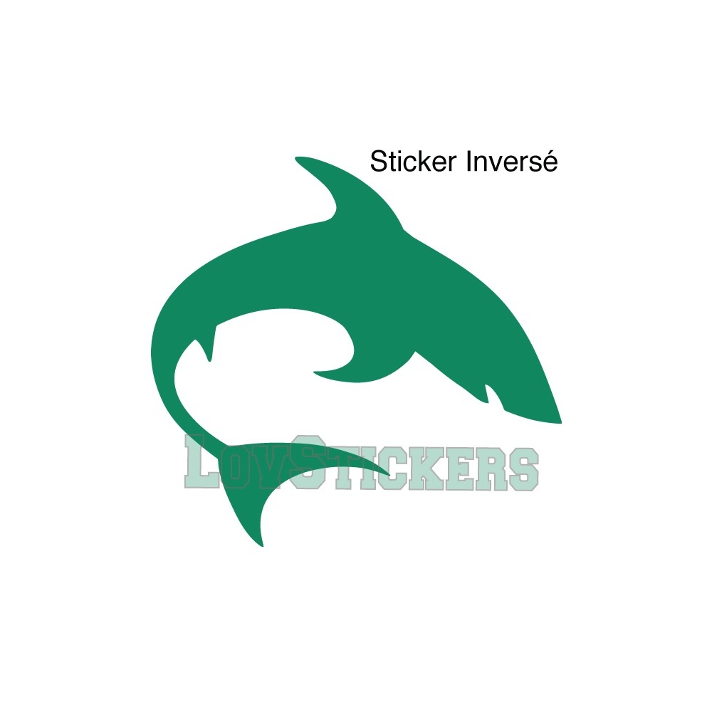 Stickers Requin - Décoration intérieur en Vinyle - Nombreux coloris