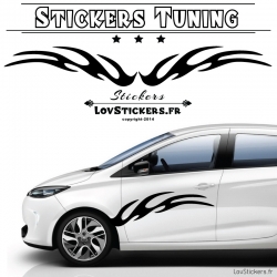 2 Tribal Tuning Voiture - Stickers de Decoration Taille Bandes
