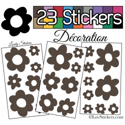 21 Stickers Fleur Mixte - Autocollant Décoration Intérieur - 6,99