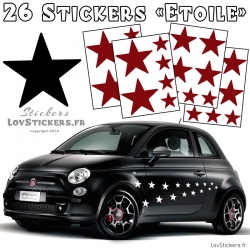 Autocollant Stickers Etoile Star 4×4 Voiture Decografix Couleur