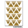 160 Triangles 2 cm - Gommette Triangle Deco Repositionnable en Vinyle